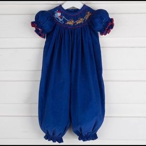 One piece smocked romper size:3T